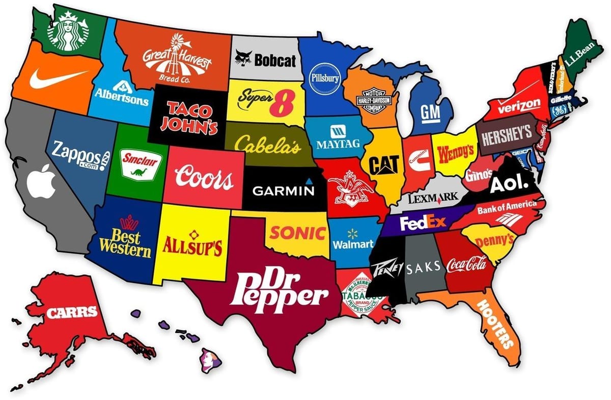 地図のアメリカの会社