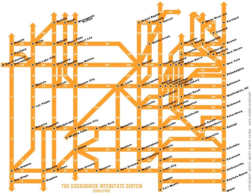 州における道路交通システムの機能地図