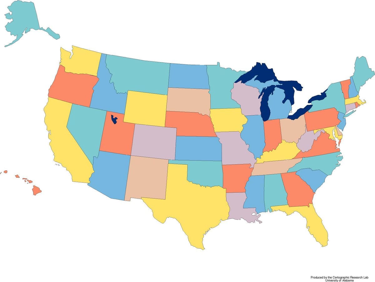 地図は、アメリカのゲーム