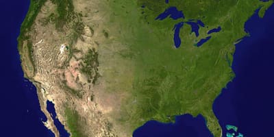 地図アメリカの衛星