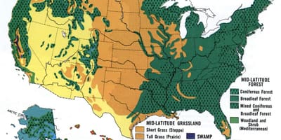 地図アメリカの砂漠