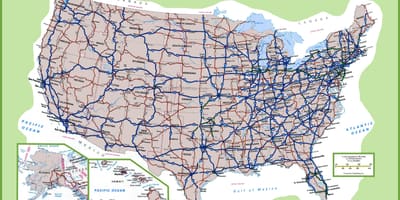 米国道路地図